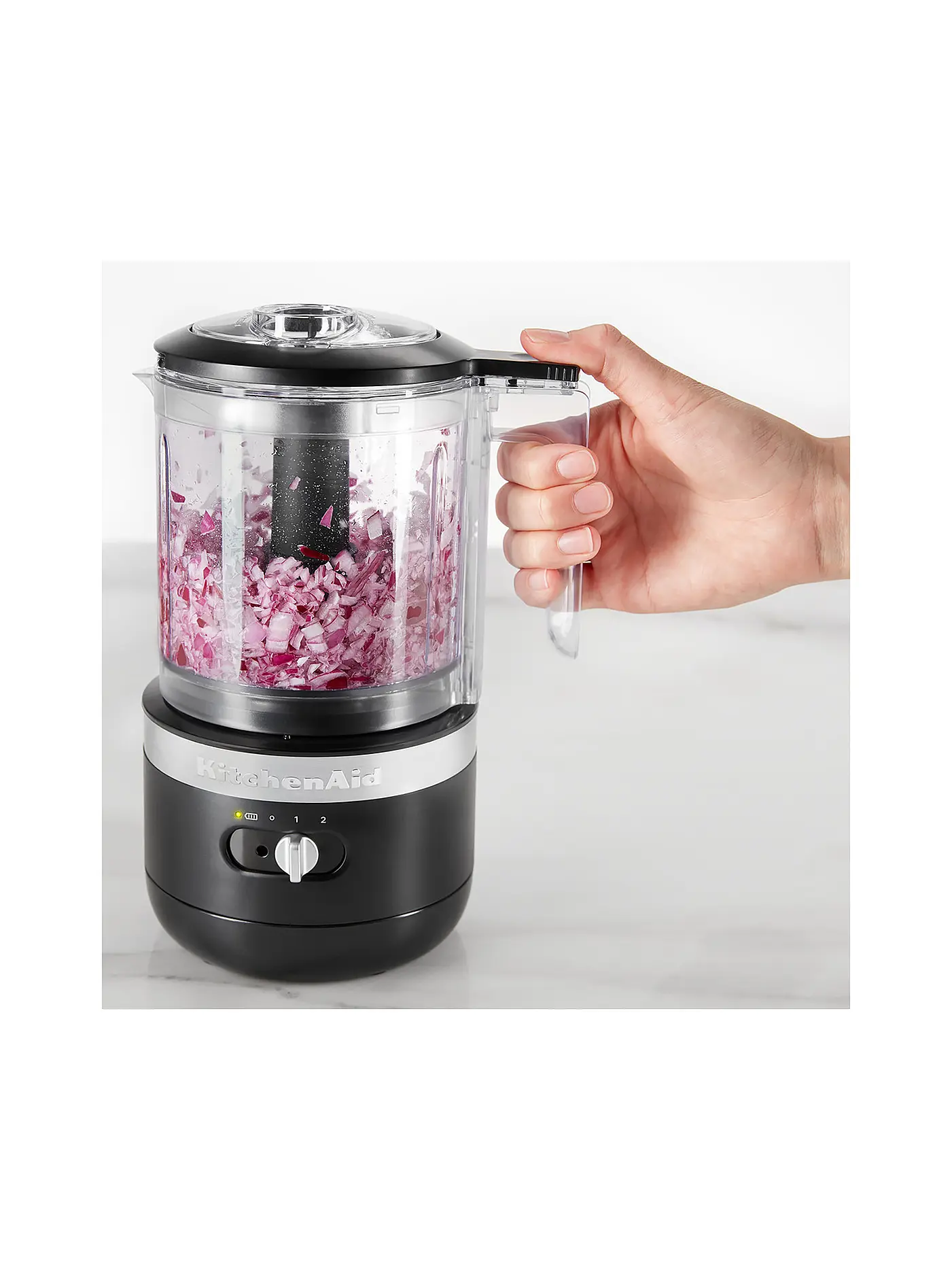 KITCHENAID | Kabelloser Zerkleinerer 5KFCB519EDG Dunkelgrau | schwarz
